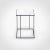 Metal Carrara Marble Frame Side Table by Nicola Di Froscia for DFdesignlab For Sale - Image 7 of 7
