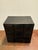 Stylish Currey & Co Bower Metal Side Table. Dark metal, geometric sides, rectangular shape. Original Retail $1140....