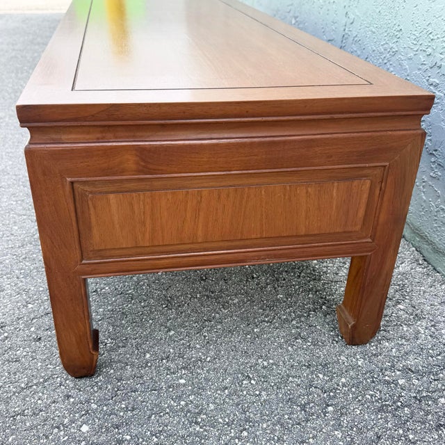 Asian Taiwanese Ming Style Walnut Coffee Table by Ricardo Lynn For Sale - Image 3 of 8