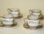 7 Pc. Set Tea Pot Sugar Bowl Cups Saucers Porcelain Antique Japanese Kutani Eggshell Porcelain Lithophane Geisha - 11 pcs For Sale - Image 11 of 18