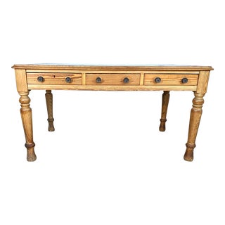 19th Century English Partner Desk For Sale
