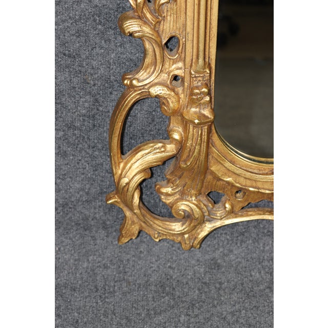 Friedman Superb Friedman Brothers Giltwood Carved Georgian Style Wall Mirror For Sale - Image 4 of 6