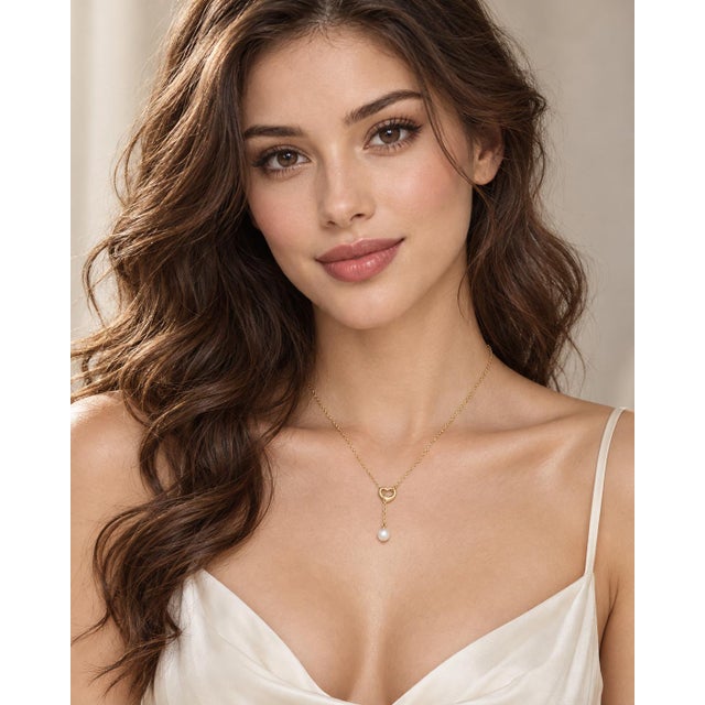 Discover the elegance of this exquisite necklace, featuring a white mixed-cut pearl as its centerpiece. Crafted from 18k...