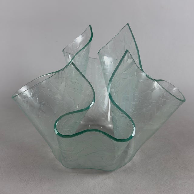 Modern Cartoccio Vase in Glass For Sale - Image 3 of 10