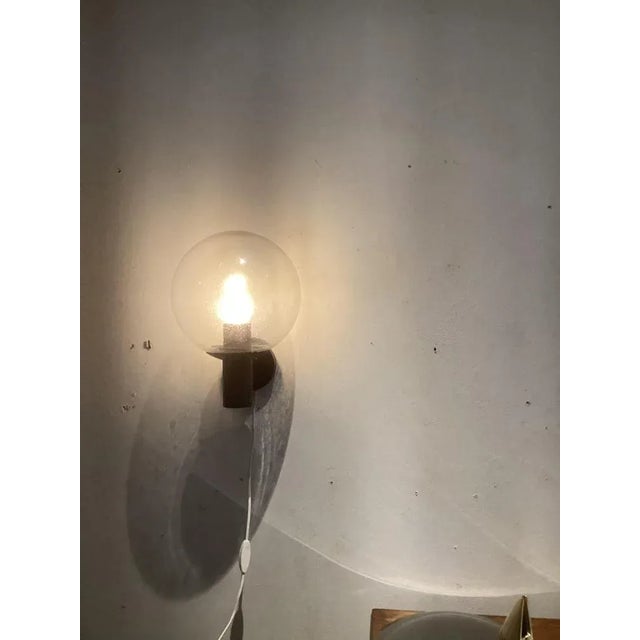 Mid-Century Modern Wall Lamp in Raindrop Glass from Bega, 1980s For Sale - Image 3 of 5