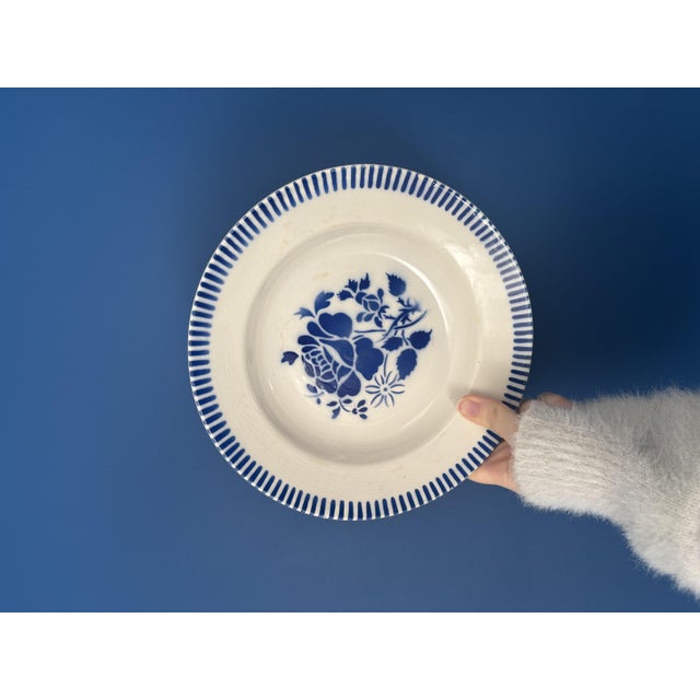 Ceramic Vintage Luneville Soup Plates, 1950s, Set of 6 For Sale - Image 7 of 9