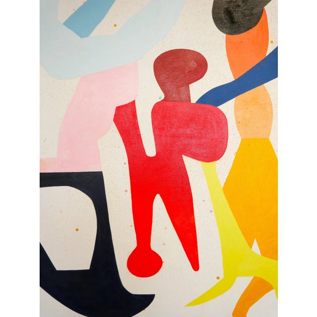 Contemporary colorful abstract painting by local Houston artist Peter Healy. Currently featured in the show "Septet" at...