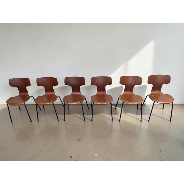 Vintage Model 3103 Dining Chairs by Arne Jacobsen for Fritz Hansen, 1960s, Set of 6 For Sale - Image 10 of 18