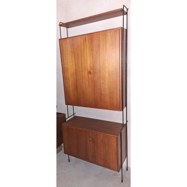 1960s German Teak Omnia Shelf from Hilker, 1960s For Sale - Image 5 of 12