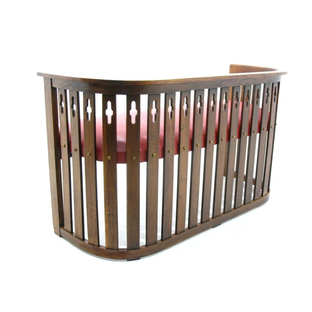 1920s Viennese Arts & Crafts Oak Sofa and Chair, 1920s, Set of 2 For Sale - Image 5 of 15