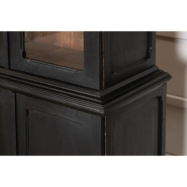 19th Century French Ebonised Fruitwood Housekeepers Cupboard, 1880 For Sale - Image 17 of 18