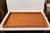 A large rectangular serving tray measuring 60x40x4.5 cm. Built as a tank with solid teak profiles with well-made dovetail...