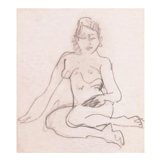 'Seated Nude' by Victor Di Gesu, Paris, Louvre, Salon D'Automne, Académie Chaumière, San Francisco Art Association, Los Angeles County Museum of Art For Sale