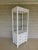Henry Link Wicker Paint Decorated Lighted Etagere Display Cabinet For Sale - Image 13 of 13