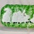 Ceramic 1970s Whimsical Hollywood Regency Long Platter Tray With 8 Bunnies - Easter For Sale - Image 7 of 12
