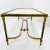 Brass Mid 20th Century Brass Parchment Top Cocktail Table For Sale - Image 8 of 12