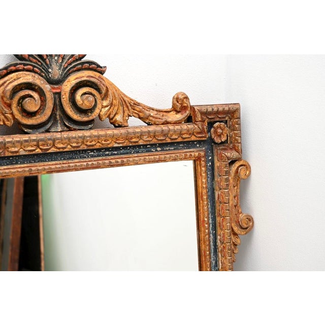 Antique Italian Gilt Wood Mirror, 1900 For Sale - Image 6 of 11