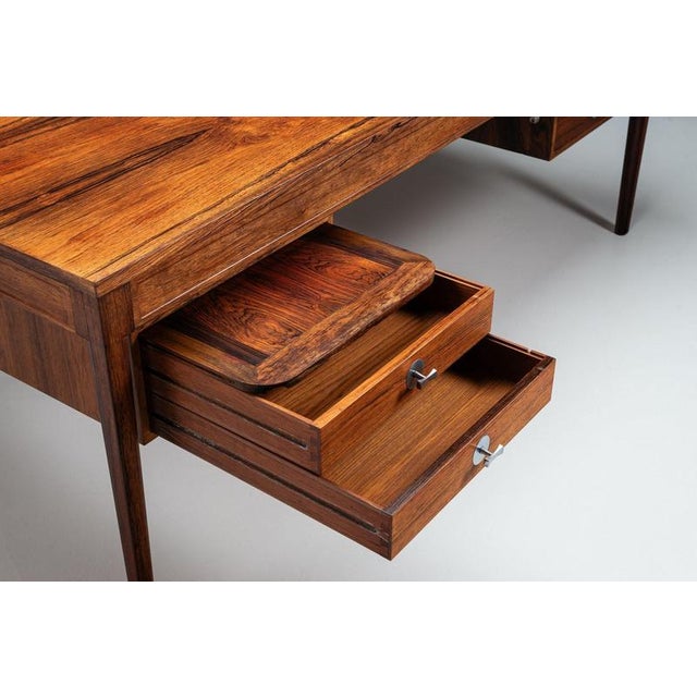 FD-951 Diplomat Desk in Rosewood by Finn Juhl for France & Son, Denmark, 1960 For Sale - Image 16 of 18