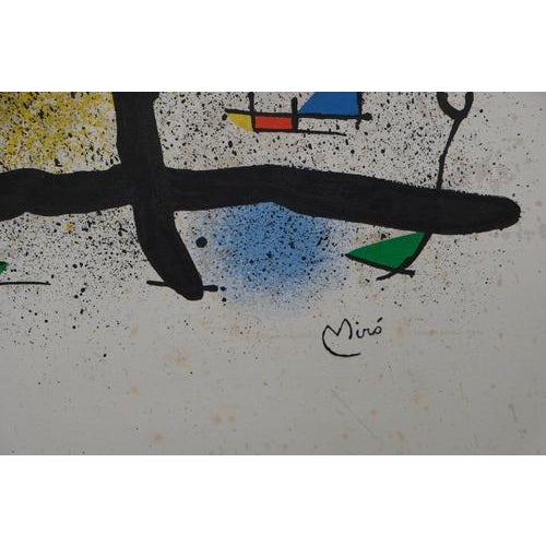 Joan Miró, Surrealist Garden, Original Signed Lithograph For Sale - Image 4 of 5