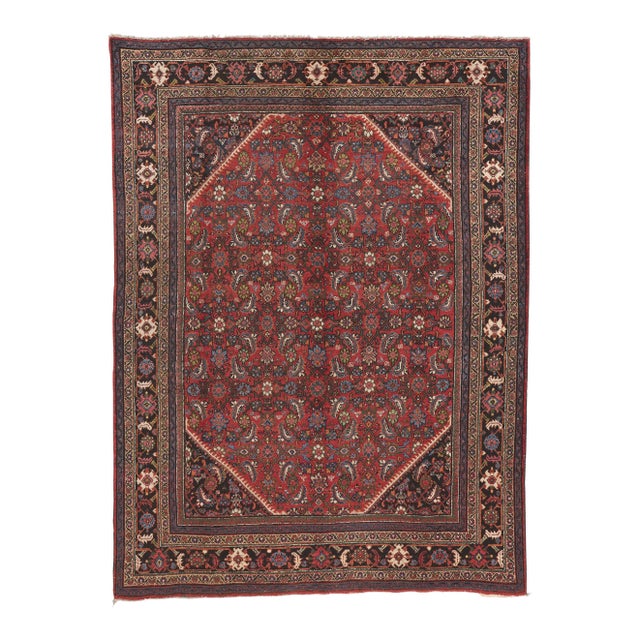 Early 20th Century Antique Persian Mahal Rug - 08'10 x 11'10 For Sale
