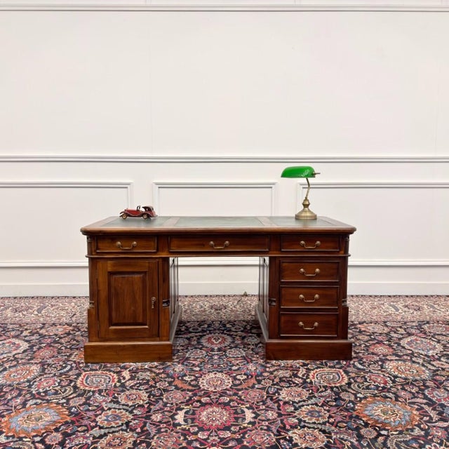 About this Classic English Chesterfield Desk Classic and Elegant | Antique desks in English, Classic and Chesterfield...