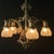 Metal Antique Art Nouveau Chandelier in Brass and Bronze, 1890s For Sale - Image 7 of 13