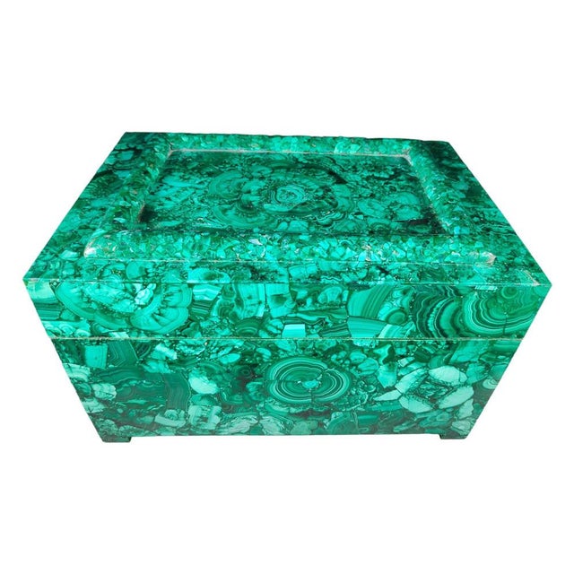 Large Mid-Century Malachite Box, 1950s For Sale - Image 3 of 14