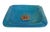 This is a vintage Italian ceramic ashtray produced by Ugo Zaccagnini, featuring a sculptural square form with softly...
