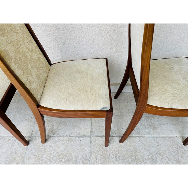 Vintage Teak and Fabric Dining Chairs from G-Plan, 1960s, Set of 4 For Sale - Image 12 of 14