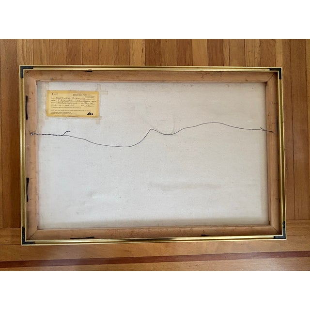Navajo Wild Land (1973) Abstract Expressionist Landscape Oil Painting by Matthew Diamond For Sale - Image 10 of 14