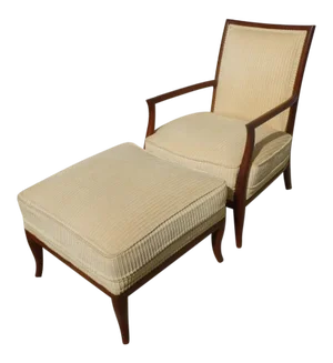 Robsjohn Gibbings for Widdicomb French Bergere & Ottoman