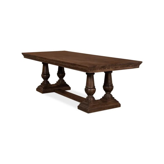 American Large Country Dining Table For Sale - Image 3 of 12