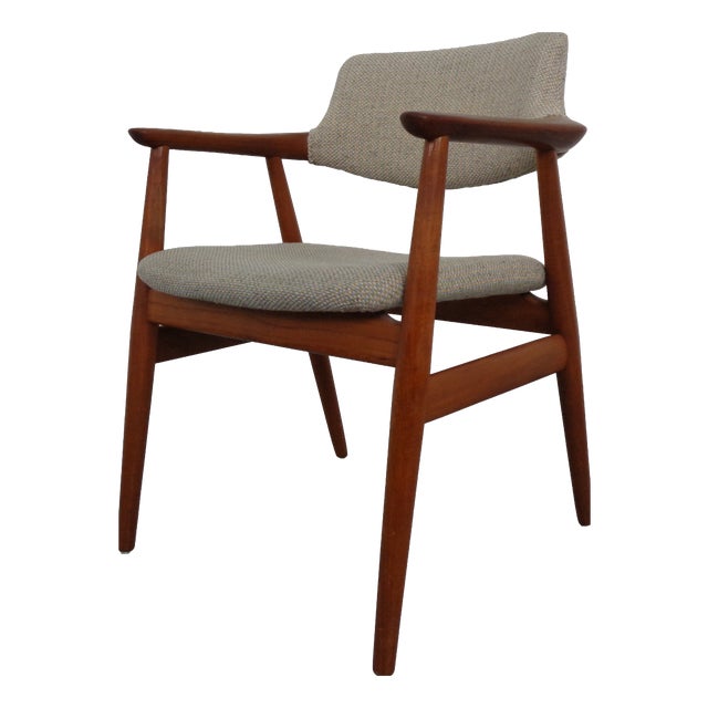 Teak & Wool GM11 Armchair from Svend Aage Eriksen of Glostrup, Denmark, 1960s For Sale