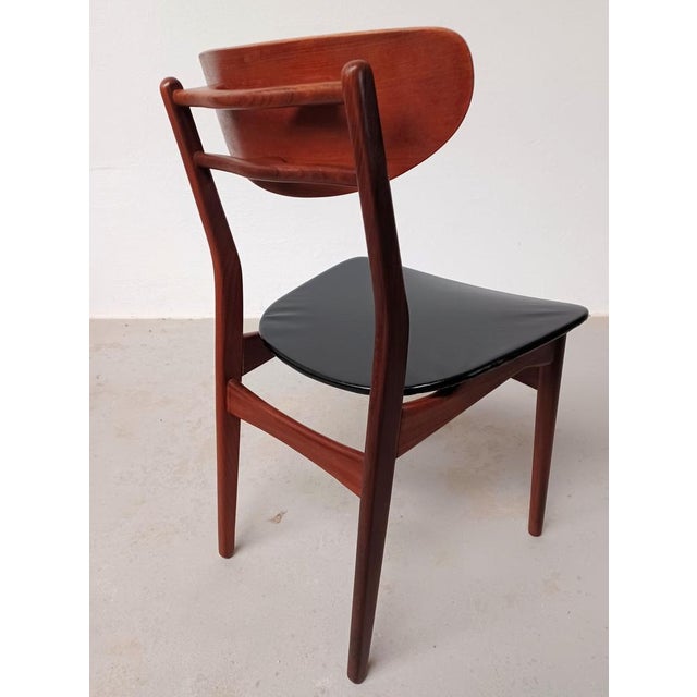 Restored Danish Dining Chairs in Teak, 1960s, Set of 4 For Sale - Image 11 of 17