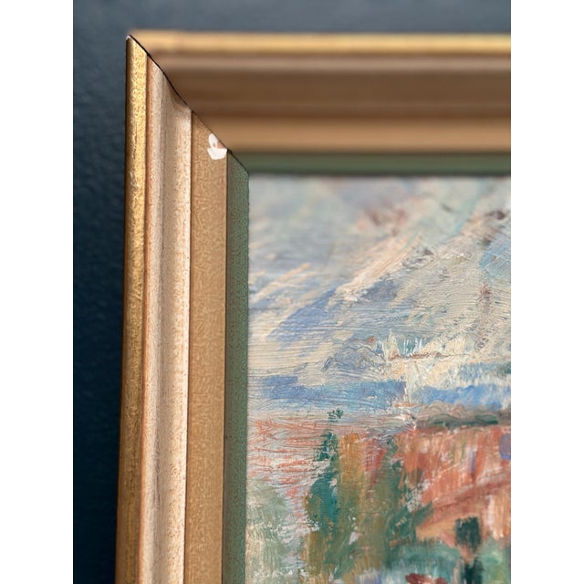 Arvidsson, Waterfront Cityscape, 1950s, Oil Painting on Panel, Framed For Sale - Image 11 of 15