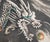 1970s "Dragon", 1970s Chinese 4-Panel Painted Folding Screen For Sale - Image 5 of 17