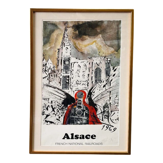 Abstract "Alsace" Lithograph Poster by Salvador Dalí, 1969 For Sale