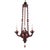 Venetian Amethyst-Colored Blown Glass Chandelier, Early 1900s, a four-light, Art Deco Murano glass pendant in the Venini...