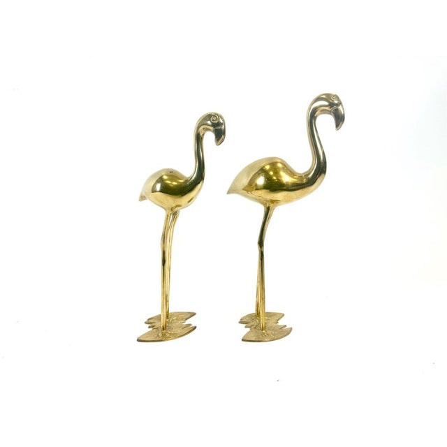 Mid-Century Brass Flamingos from Gilde Handwerk, 1960s, Set of 2 For Sale - Image 10 of 12