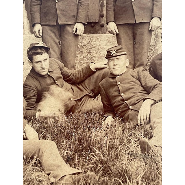 Union Civil War Photo 11 L-2 Officers & Dog Possibly Richmond Prisons In Situ For Sale - Image 4 of 12