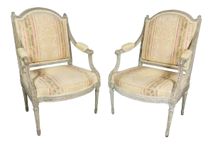 Louis XVI Painted Fauteuil by Claude Sene - a Pair