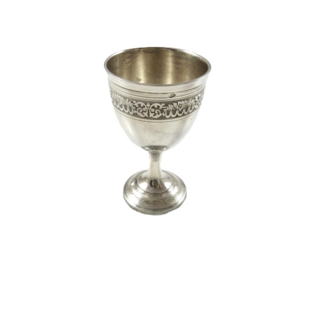 Antique French Sterling Silver Egg Cup & Spoon Set | Boxed Set | C 1900 For Sale - Image 10 of 12