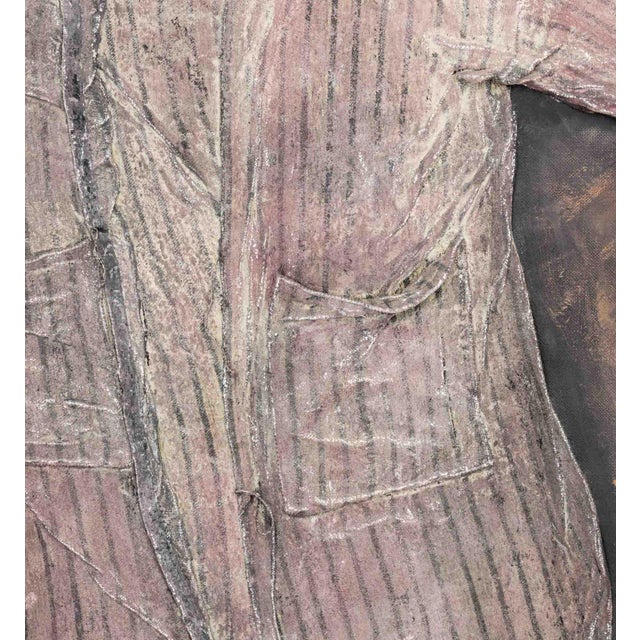 Mixed Media on Linen With Assemblage Elements, 1982 For Sale - Image 4 of 9