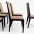 Six Dining Chairs – Elegant Wooden Dining Chairs, Modern, Contemporary, Faux Suede, Comfortable Seating For Sale In Los Angeles - Image 6 of 18