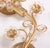 Art Deco 1970s Pair of Ernst Palme Brass Crystal Flower Sconces Wall Lights by Palwa Germany For Sale - Image 3 of 4