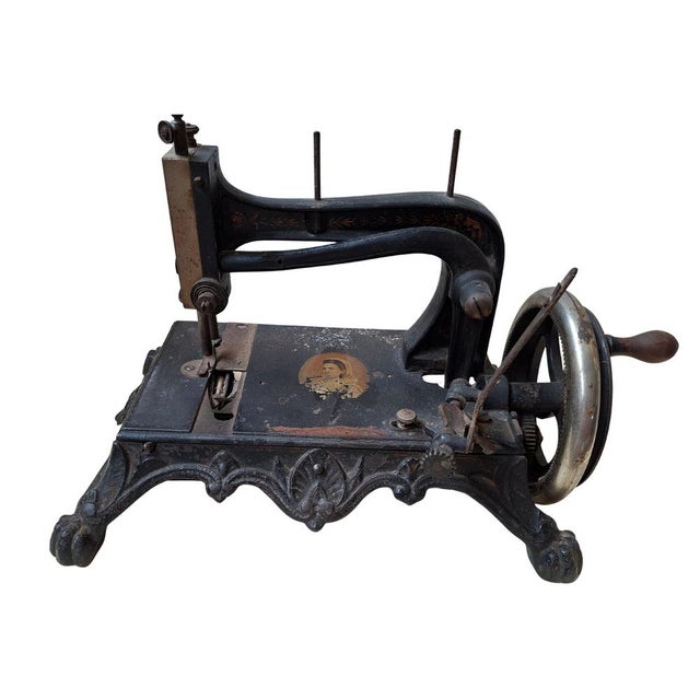 Late 19th Century Antique Late 19th Century Renania Sewing Machine from Junker & Ruh, 1890s For Sale - Image 5 of 6