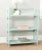 3 Tier Low Trellis Fretwork Bookcase, Aqua Smoke For Sale - Image 4 of 5