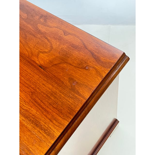 Vintage Henkel Harris Solid Wild Black Cherry Triple Dresser Model 124 For Sale - Image 11 of 17
