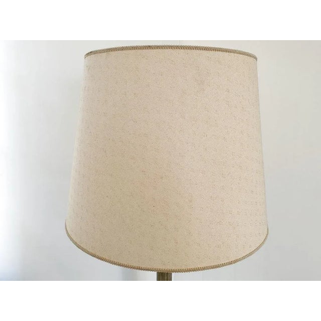 Large Ionic Silver-Plated Column Table Lamp, 1970s For Sale - Image 3 of 13