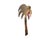 We have for your consideration a beautiful very large a little over 6ft tall vintage postmodern 1980s palm tree wall art...